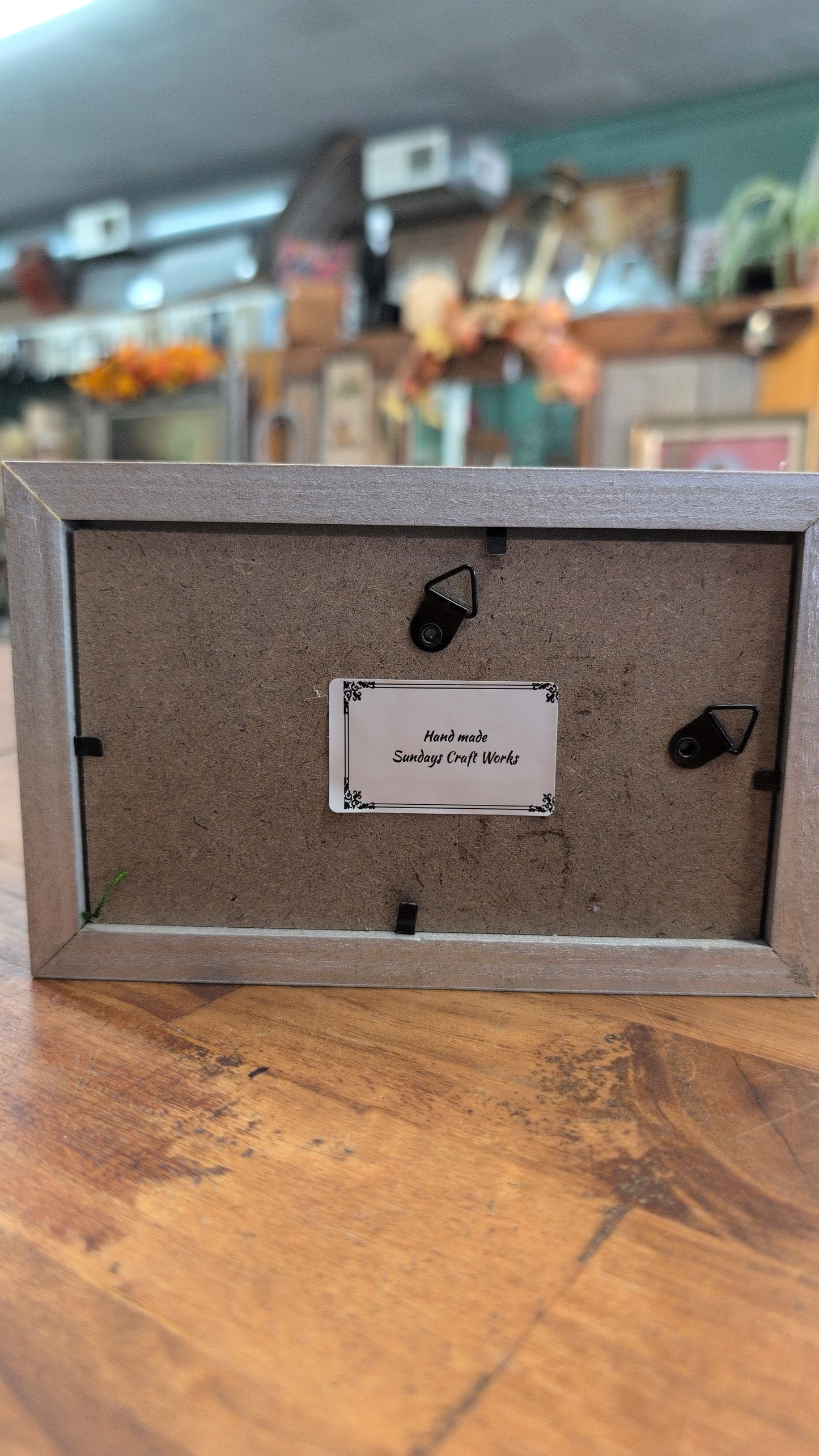 Dried flower frame