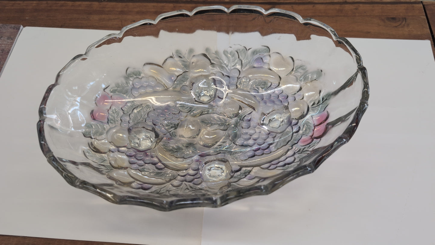 Carnival glass bowl