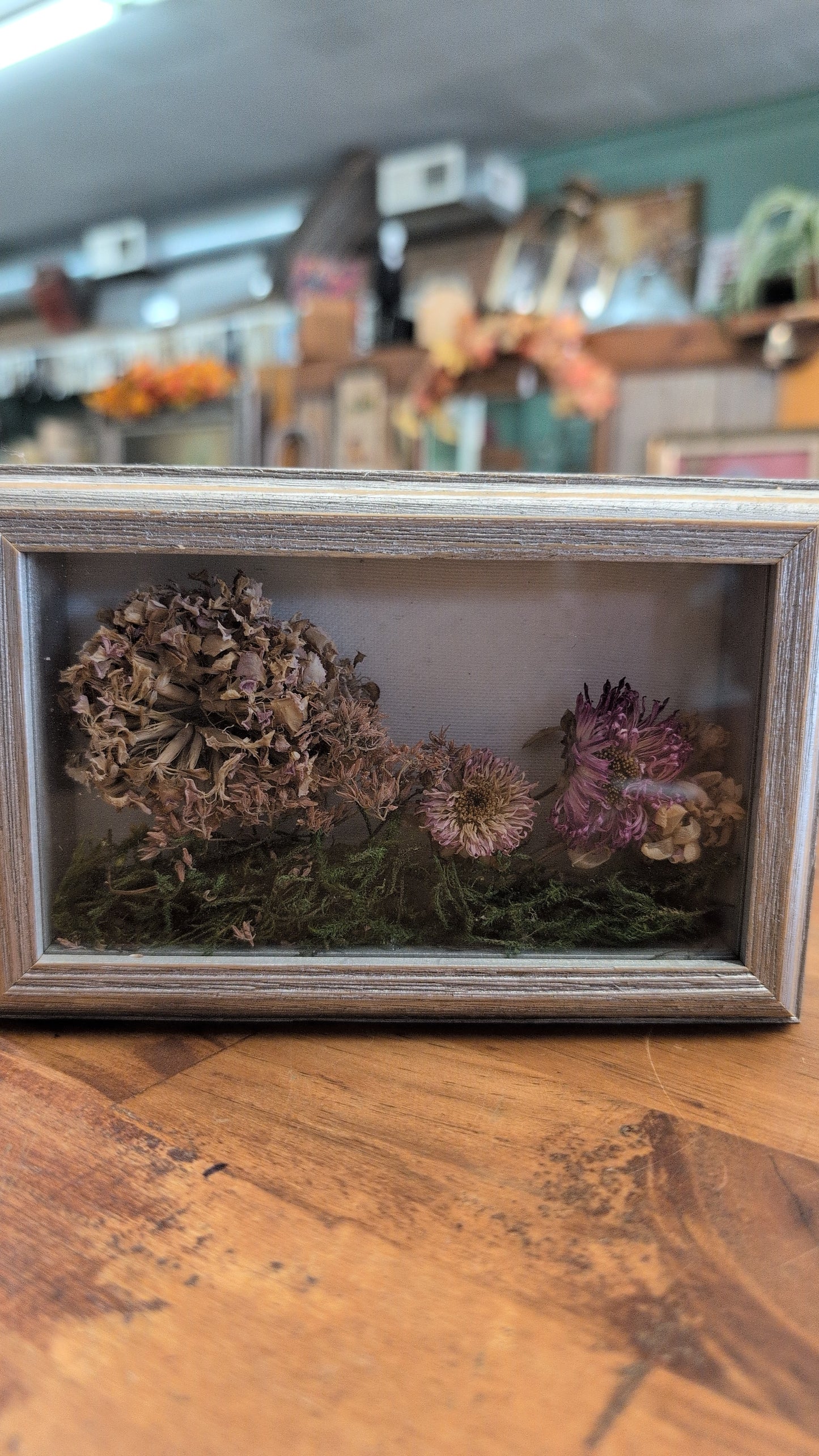 Dried flower frame