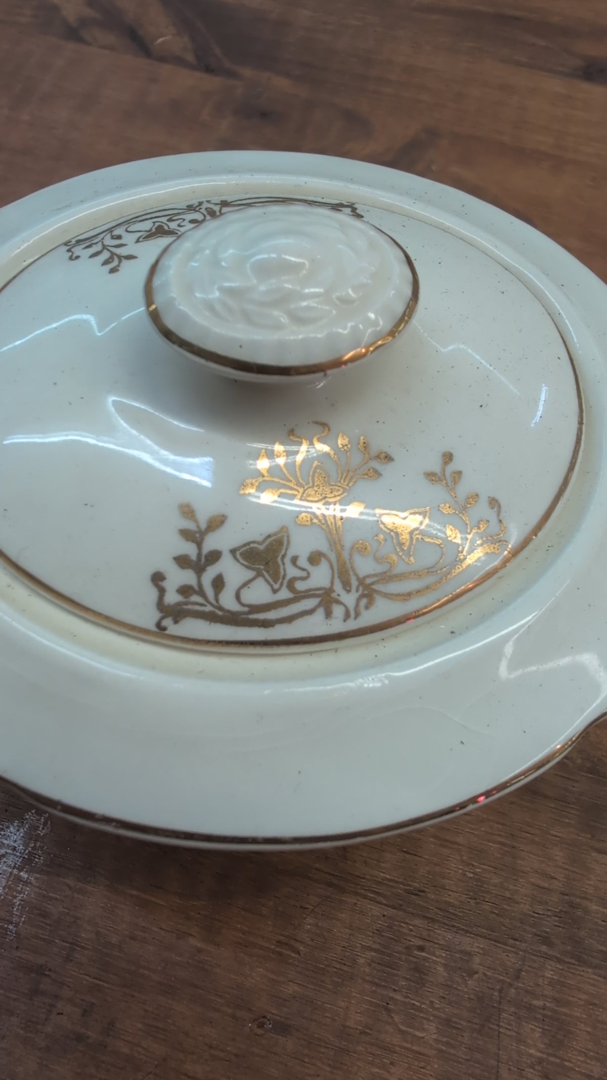 Crown Potteries CO. 'Windsor' Cream and sugar set. Made in USA